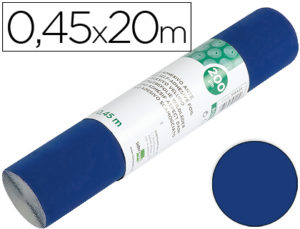 ROLLO ADHESIVO LIDERPAPEL UNICOLOR AZUL BRILLO ROLLO DE 0,45 X 20 MT