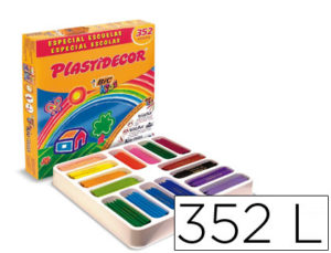 LAPICES CERA PLASTIDECOR CAJA DE 352 COLORES