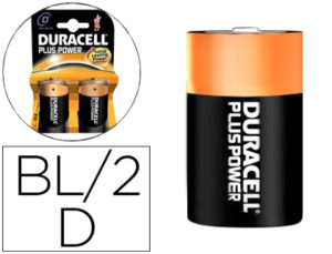 PILA DURACELL RECARGABLE D BLISTER DE 2 UNIDADES