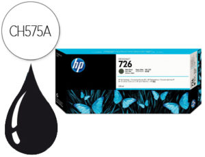 INK-JET HP 726 NEGRO MATE DESIGNJET T1200 T2300 T770 CAPACIDAD 200 PAG