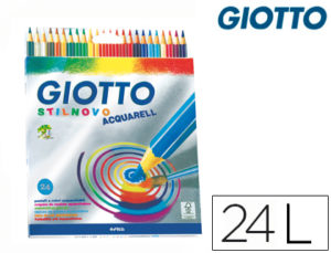 LAPICES DE COLORES GIOTTO STILNOVO ACUARELABLES CAJA DE 24 COLORES