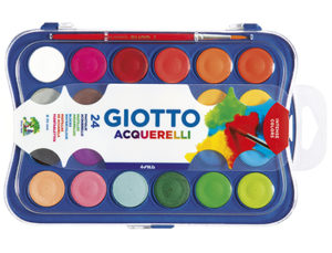 ACUARELA GIOTTO 24 COLORES ESTUCHE DE PLASTICO