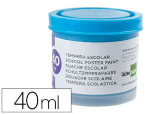 TEMPERA LIDERPAPEL ESCOLAR 40 ML AZUL