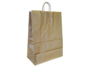 BOLSA KRAFT Q-CONNECT NATURAL ASA RETORCIDA 240X100X310 MM