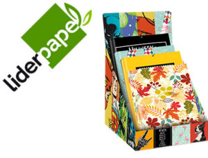 CARPETA LIDERPAPEL GOMAS TRES SOLAPAS FANTASIA 2017 FORRADA FOLIO EXP. 14 UNIDADES SURTIDAS