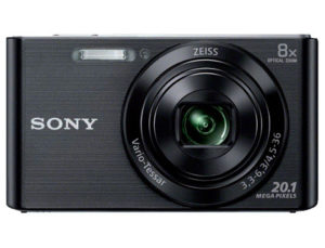 CAMARA DIGITAL SONY DSCW830B NEGRA 20,1 MPX ZOOM OPTICO 8X GRABA VIDEO HD 720P BATERIA CON CORREA DE MANO