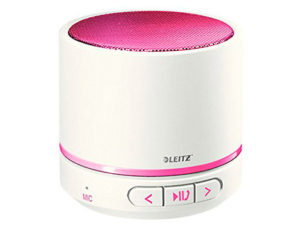 ALTAVOZ LEITZ MINI BLUETOOH WOW DUAL POTENCIA SALIDA 3W FUCSIA METALIZADO