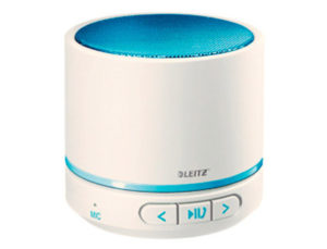 ALTAVOZ LEITZ MINI BLUETOOH WOW DUAL POTENCIA DE SALIDA 3W AZUL METALIZADO