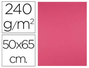 CARTULINA LIDERPAPEL 50X65 CM 240G/M2 FUCSIA PAQUETE DE 25 UNIDADES