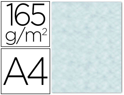 PAPEL COLOR LIDERPAPEL PERGAMINO CON BORDES A4 165G/M2 AZUL PACK DE 25 HOJAS