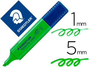 ROTULADOR STAEDTLER TEXTSURFER CLASSIC 364 FLUORESCENTE VERDE