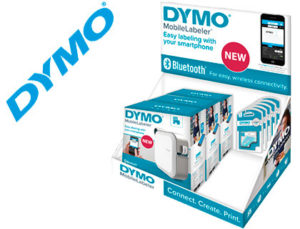 ROTULADORA DYMO MOBILELABELER BLUETOOTH PARA CINTA D1 HASTA 24MM EXPOSITOR 3 UNIDADES + 15 CINTAS D1