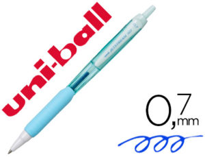 BOLIGRAFO UNI-BALL JETSTREAM RETRACTIL SXN-101 0,7 MM AZUL CIELO TINTA AZUL