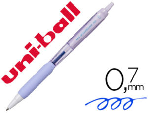 BOLIGRAFO UNI-BALL JETSTREAM RETRACTIL SXN-101 0,7 MM LAVANDA TINTA AZUL