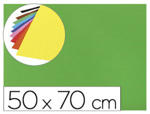 GOMA EVA ONDULADA LIDERPAPEL 50X70CM 2,2MM DE ESPESOR VERDE