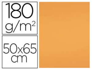 CARTULINA LIDERPAPEL 50X65 180 GR NECTARINA PAQUETE DE 25
