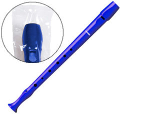 FLAUTA HOHNER 9508 COLOR AZUL FUNDA VERDE Y TRANSPARENTE