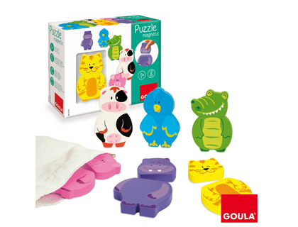 PUZZLE GOULA MAGNETICOS INTERCAMBIABLES 12 PIEZAS