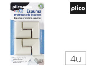 ESPUMA PROTECTORA DE ESQUINAS PLICO GOMA NBR BLANCA BLISTER DE 4 UNIDADES