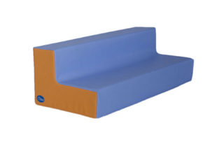 SILLON SUMO DIDACTIC PEQUEÑO TRIPLE ASIENTO 15 CM CELESTE / NARANJA 100X40X30 CM