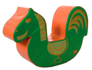 CABALLO SUMO DIDACTIC NARANJA / VERDE 90X25X59 CM