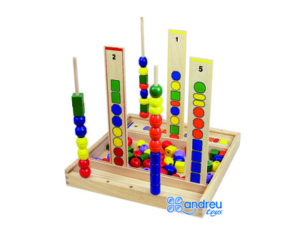 JUEGO ANDREUTOYS MANIPULACION PERCEPCION VISUAL 92 PIEZAS 34X33X4,5 CM