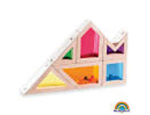 JUEGO WONDERWORLDS BLOQUES MADERA CON SONIDO COLORES TRANSPARENTES 18X12X3 CM