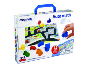 JUEGO MINILAND AUTOMATH 6 VEHICULOS Y 12 FICHAS