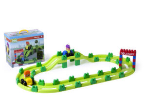 JUEGO MINILAND SUPER BLOCKS RACING 62 PIEZAS