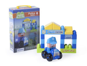 JUEGO MINILAND SUPER BLOCKS POLICE STATION 14 PIEZAS