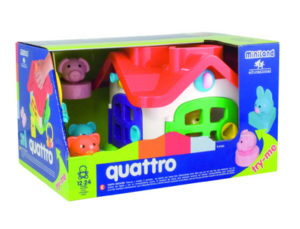 JUEGO MINILAND QUATTRO ENCAJES FORMAS Y COLORES 6 PIEZAS