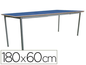 MESA INFANTIL MOBEDUC TALLA 1 EXTENSIBLE ESTRUCTURA CUADRADA PATAS DE TUBO METALICO TABLERO MDF LAMINADO