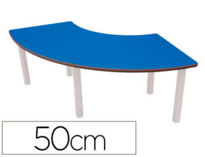 MESA 1/4 DE ARO MOBEDUC T4 PATAS DE TUBO METALICO TABLEROMDF LAMINADO