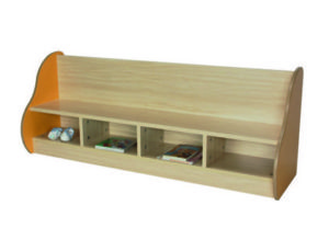 BANCO MADERA MOBEDUC 4 NIÑOS HAYA/BLANCO 138X54X40 CM