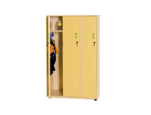 MUEBLE MADERA MOBEDUC TAQUILLA 3 NIÑOS HAYA/BLANCO 90X147X40 CM