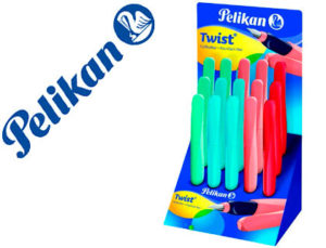 PLUMA PELIKAN TWIST COLORES SURTIDOS EXPOSITOR DE 15 UNIDADES