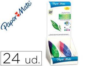 CORRECTOR LIQUID PAPER CINTA DRYLINE 5 MM X 8,5 MT EXPOSITOR DE 24 UNIDADES COLORES SURTIDOS