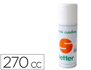 BARNIZ SETTER SPRAY FIJATIVO PARA OLEO ACABADO MATE 270CC
