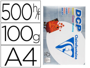 PAPEL FOTOCOPIADORA CLAIREFONTAINE DIN A4 100 GRAMOS PAQUETE DE 500 HOJAS