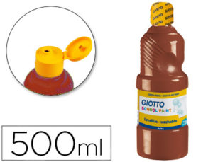 TEMPERA LIQUIDA GIOTTO ESCOLAR LAVABLE 500 ML MARRON