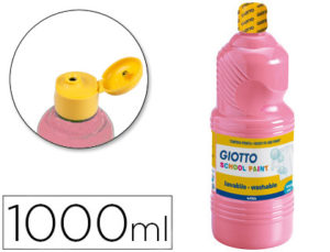 TEMPERA LIQUIDA GIOTTO ESCOLAR LAVABLE 1000 ML ROSA