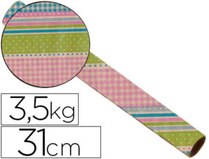 PAPEL FANSTASIA KRAFT 4338 HAVANA TODO EL AÑO BOBINA 31 CM 3,5 KG