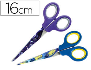 TIJERA ESCOLAR LIDERPAPEL X-GAMES 16 CM UNIDAD