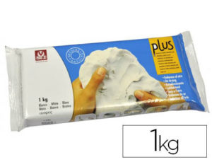 ARCILLA SIO-2 PLUS QUE ENDURECE AL AIRE BLANCO PAQUETE DE 1 KG