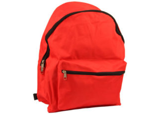 CARTERA ESCOLAR LIDERPAPEL MOCHILA ROJA 400X300X170 MM