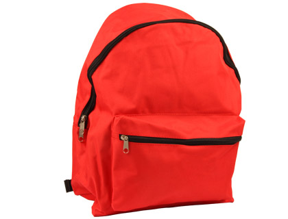 CARTERA ESCOLAR LIDERPAPEL MOCHILA ROJA 400X300X170 MM