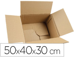 CAJA PARA EMBALAR Q-CONNECT FONDO AUTOMATICO MEDIDAS 500X400X300 MM ESPESOR CARTON 3 MM