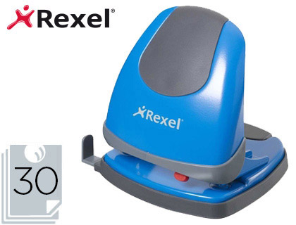 TALADRADOR REXEL EASY TOUCH COLOR AZUL CAPACIDAD 30 HOJAS