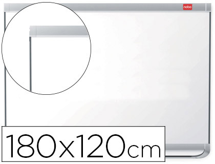 PIZARRA BLANCA NOBO NANO CLEAN MAGNETICA LACADA MARCO ALUMINIO 180X120 CM