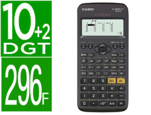 CALCULADORA CASIO FX-82 SPXII IBERIA CLASSWIZZ CIENTIFICA 292 FUNCIONES 9 MEMORIAS CON TAPA